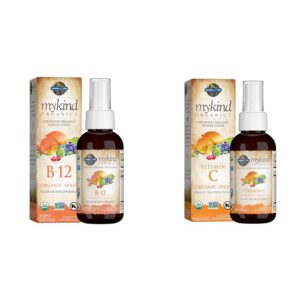 Version 1.0.0 Spray vitamina b12 orgánico Garden of Life sabor frambuesa