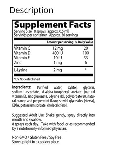 Version 1.0.0 Spray vitamina c y zinc Dr Spray's detalle boquilla