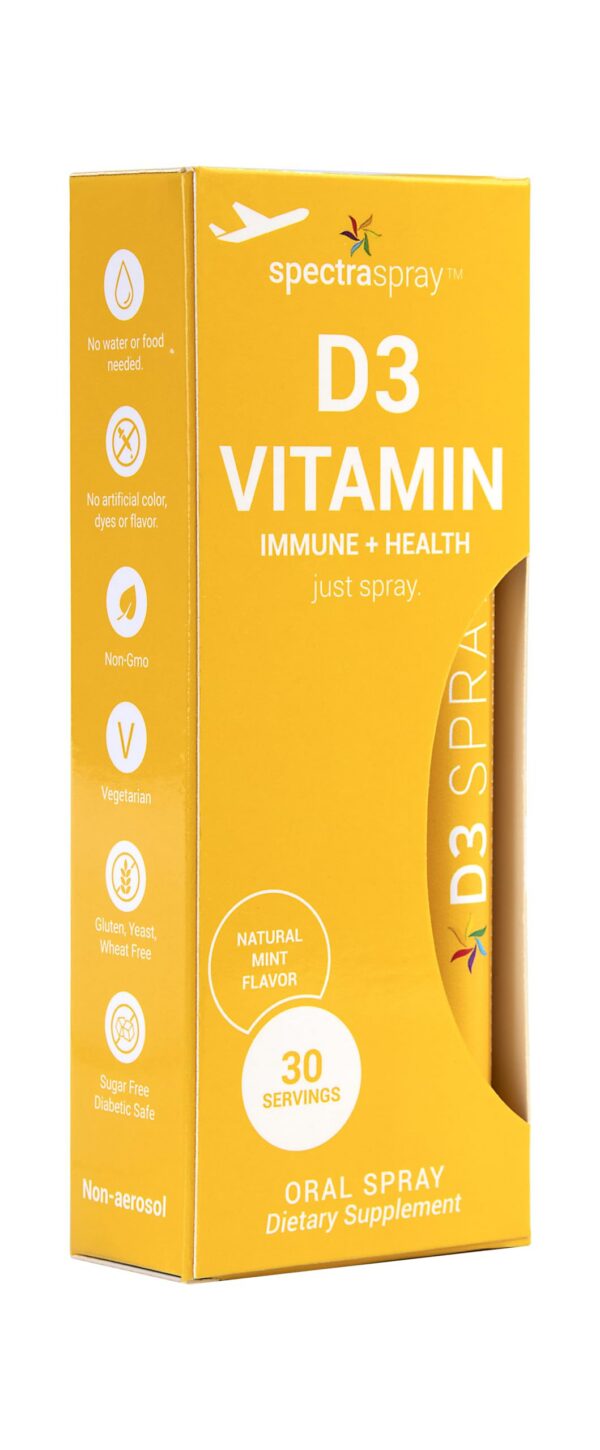 Spray Vitamina D3 Spectraspray botella frontal 5000 UI