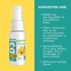 Spray vitamina D3 vegano para niños absorción fácil sabor naranja