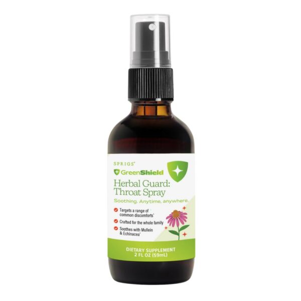 SPRIGS Herbal Guard Throat Spray frontal