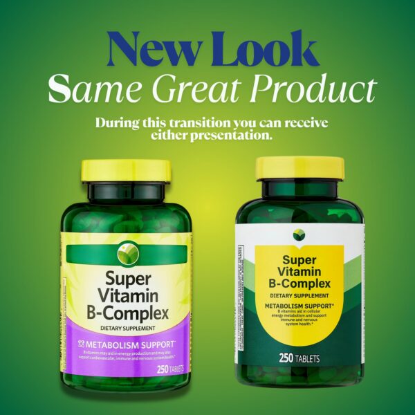 Spring Valley B-Complex etiqueta informativa