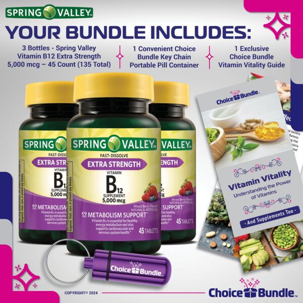 Frascos de vitamina B12 disolución rápida