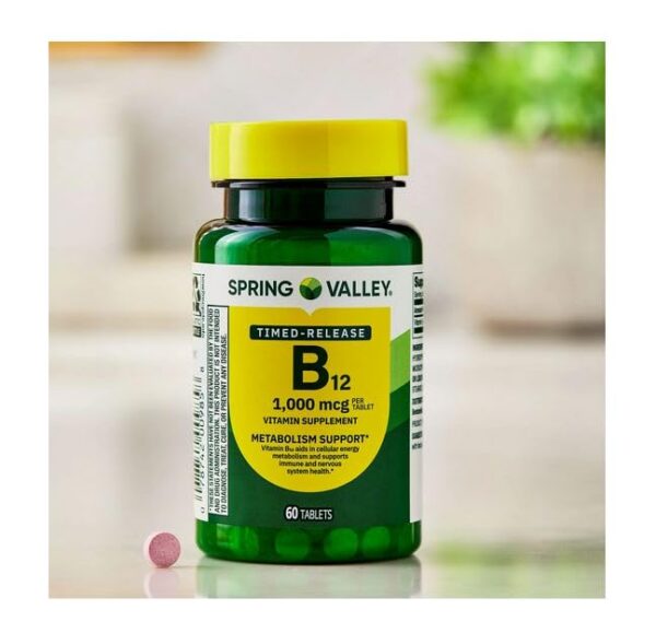 Version 1.0.0 Tabletas B12 de 1000 mcg en primer plano