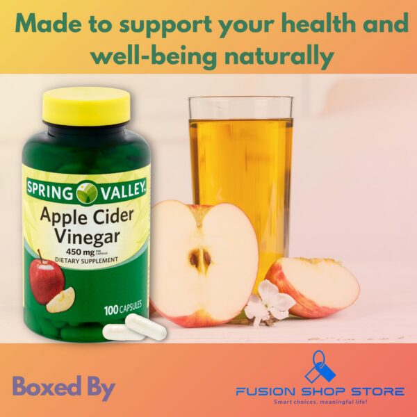 Version 1.0.0 Spring Valley cápsulas naturales 450 mg vinagre sidra