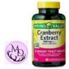 Cápsulas vegetarianas Spring Valley extracto de arándano salud urinaria