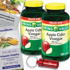 Spring Valley vinagre sidra manzana cápsulas frasco