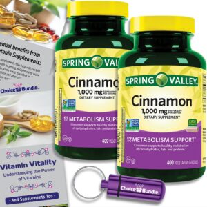 Version 1.0.0 Frasco Spring Valley canela 1000 mg 400 cápsulas