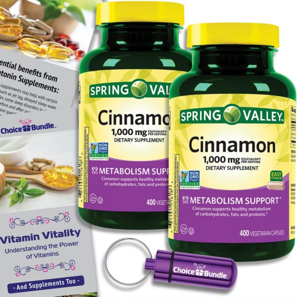 Version 1.0.0 Frasco Spring Valley canela 1000 mg 400 cápsulas