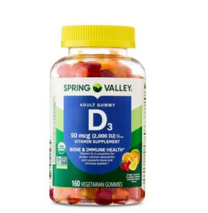 Version 1.0.0 Gominolas de vitamina D3 de Spring Valley - frente