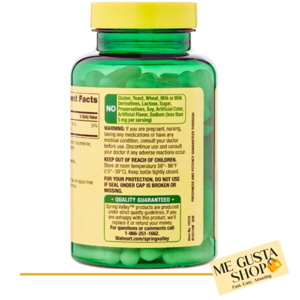 Etiqueta del producto Spring Valley