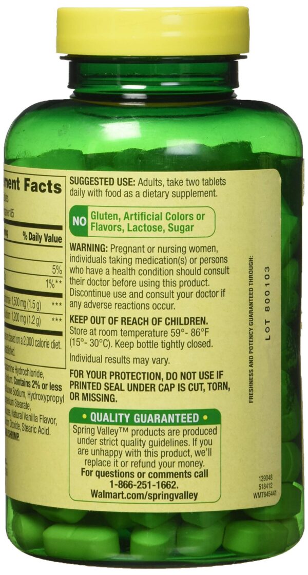 Frasco y cápsulas en vista frontal