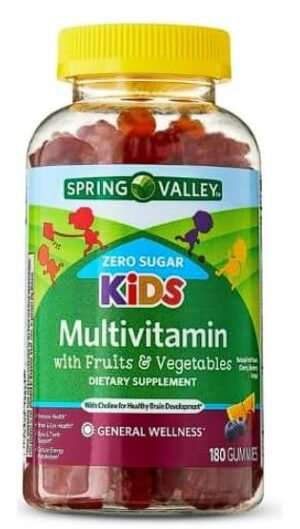 Spring Valley gomitas multivitamínicas sin azúcar para niños