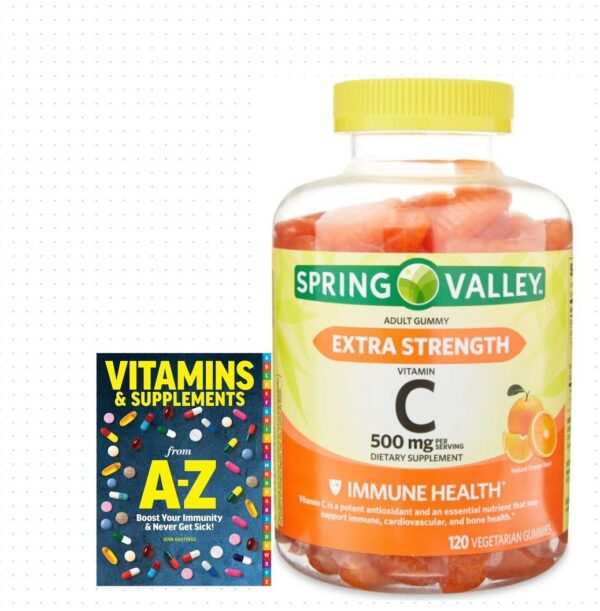 Spring Valley gomitas vitamina C 500 mg vegetarianas sabor naranja