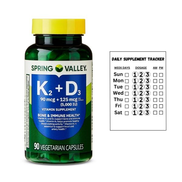 Etiqueta de K2+D3 en botella
