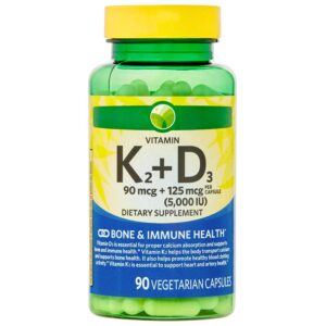 Spring Valley K2+D3 frente etiqueta