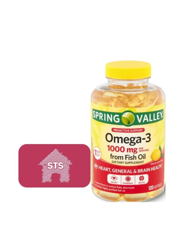 Version 1.0.0 Frente de Spring Valley Omega-3 1000 mg 120 cápsulas