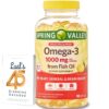 Version 1.0.0 Frasco Spring Valley Omega-3 con etiqueta