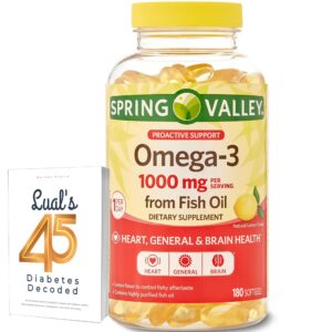 Frasco Spring Valley Omega-3 con etiqueta