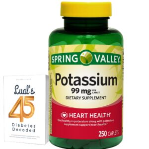 Spring Valley Potassium Caplets etiqueta frontal