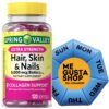 Spring Valley suplemento extra fuerte cabello piel uñas botella frontal