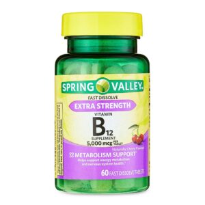 Version 1.0.0 Spring Valley suplementos vitamina B12 extra fuerte 5000 mcg