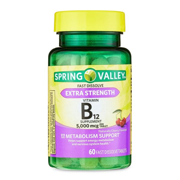 Version 1.0.0 Spring Valley suplementos vitamina B12 extra fuerte 5000 mcg