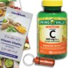 Frente de la botella Spring Valley Vitamin C