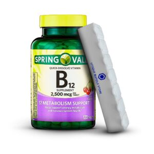 Spring Valley Vitamina B12 2500 MCG y Pastillero