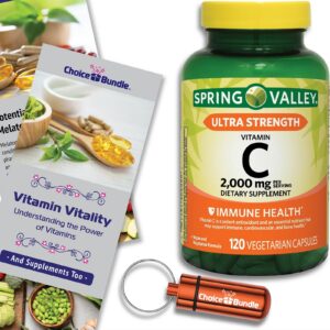 Frente del producto Spring Valley Vitamina C 2000 mg