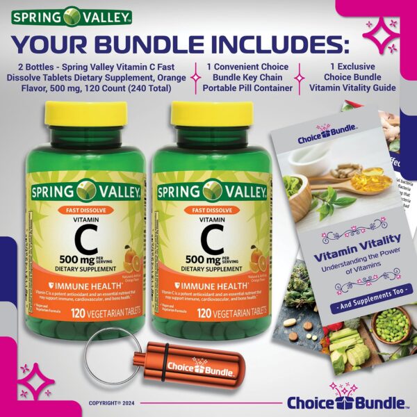 Version 1.0.0 Frasco de Spring Valley vitamina C 500 mg 120 tabletas