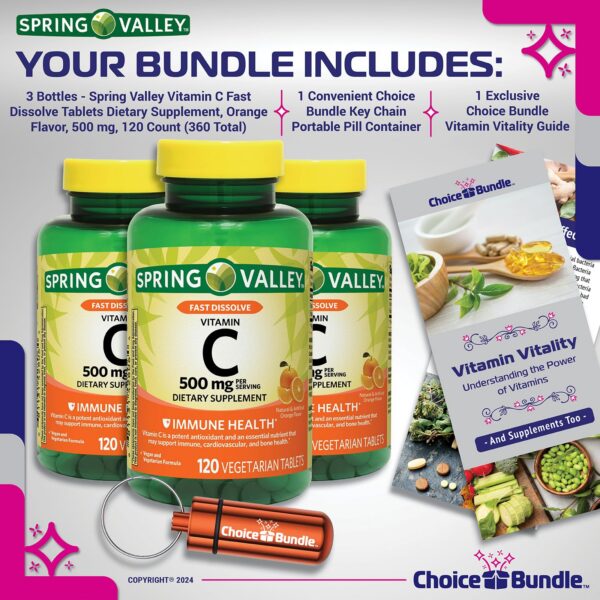 Version 1.0.0 Frasco de tabletas vitamina C sabor naranja