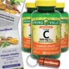 Version 1.0.0 Caja de Spring Valley Vitamina C tabletas masticables