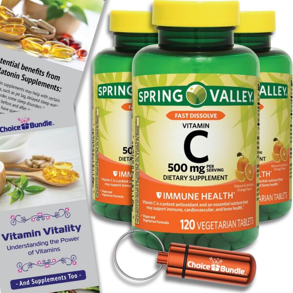 Version 1.0.0 Caja de Spring Valley Vitamina C tabletas masticables