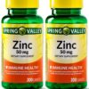 Spring Valley zinc 50 mg tabletas en envase