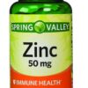 Etiqueta y empaque de zinc 50 mg