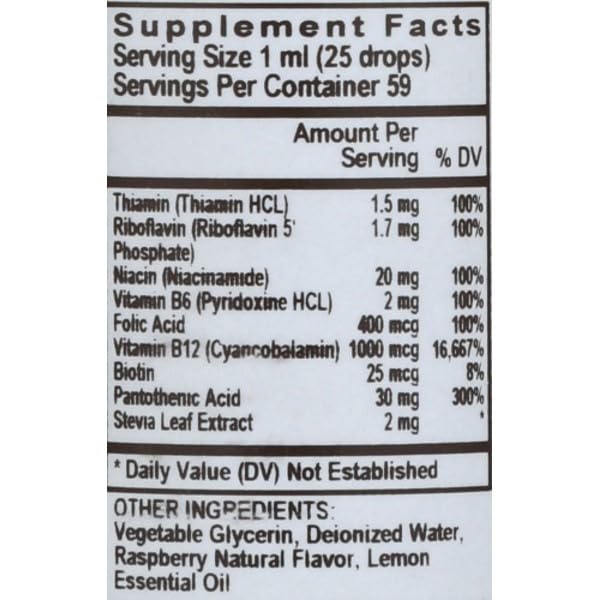 envase Sprouts B Complex frambuesa