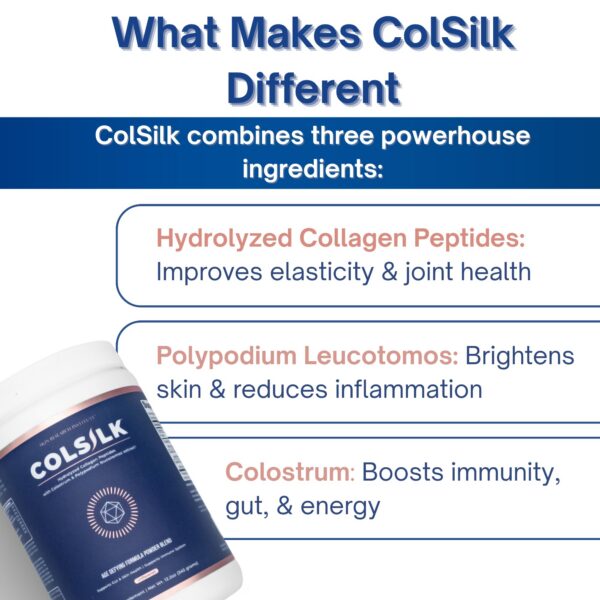 Polvo de colágeno ColSilk en bebida