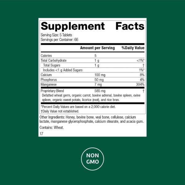 Ingredientes Bio-Dent calcio manganeso fósforo