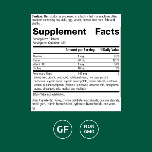 Etiqueta de Cataplex B-GF