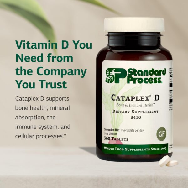 Frasco Cataplex D con tabletas