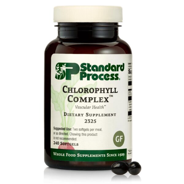 Frente de la etiqueta de Standard Process Chlorophyll Complex