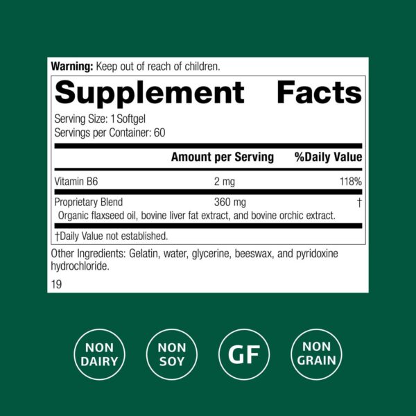 Etiqueta de Standard Process Flax Oil Plus