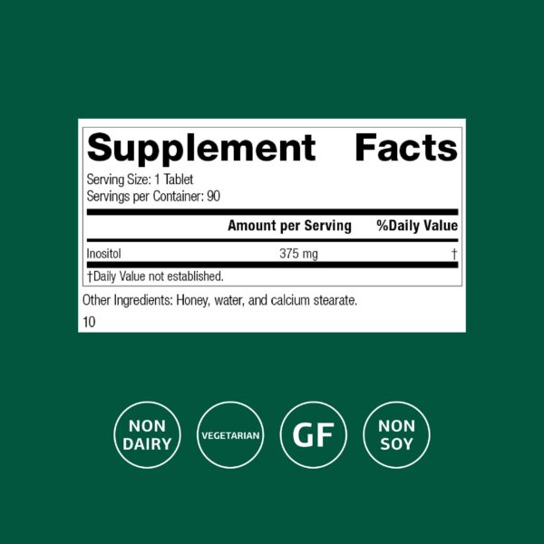 Etiqueta frontal de Inositol Standard Process