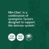 Frasco del suplemento Min-Chex con fórmula de alta calidad para estrés