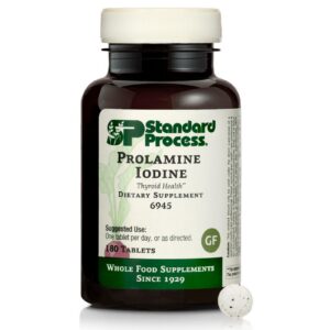 Frente del frasco Prolamine Iodine de Standard Process