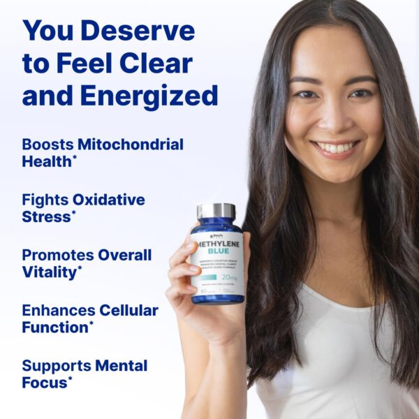 Etiqueta del azul de metileno USP grado