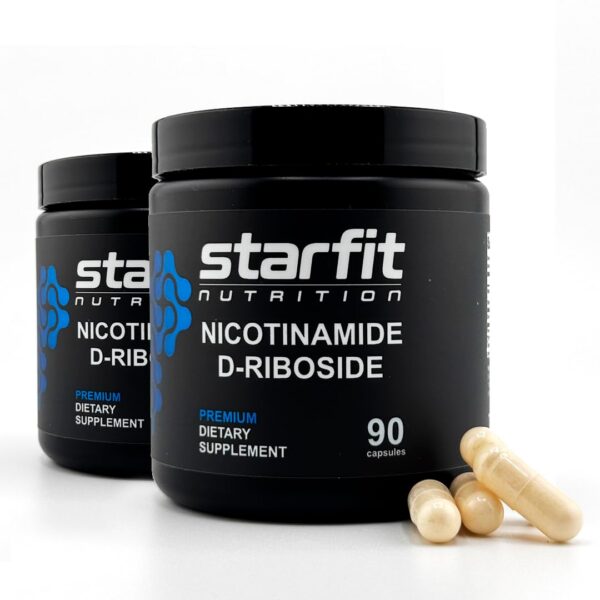Frascos de suplemento STARFIT nicotinamida d-ribósido paquete doble