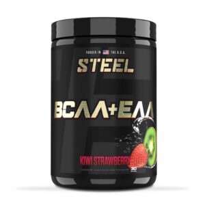 Version 1.0.0 Frontal del polvo Steel Supplements BCAA EAA