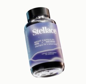 Stellace suplemento para dormir vegano con melatonina 30 días